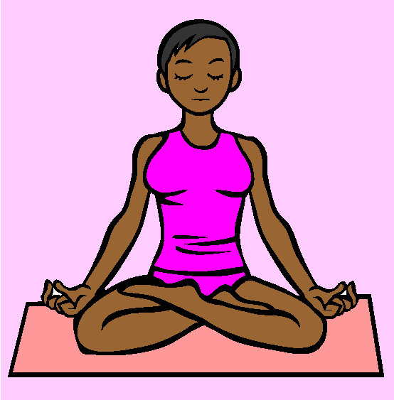 Yoga Instructor Coloring Page