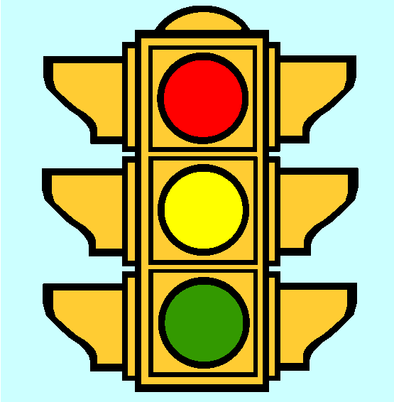 The Traffic Light Coloring Page