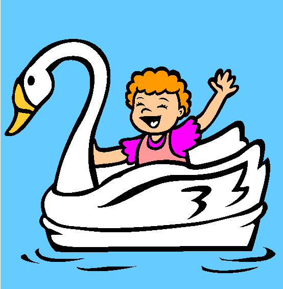 Swan Boat Coloring Page