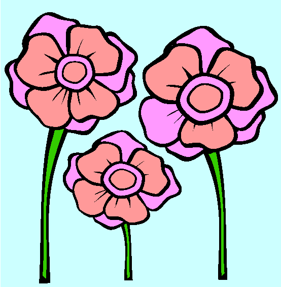 Poppies Coloring Page