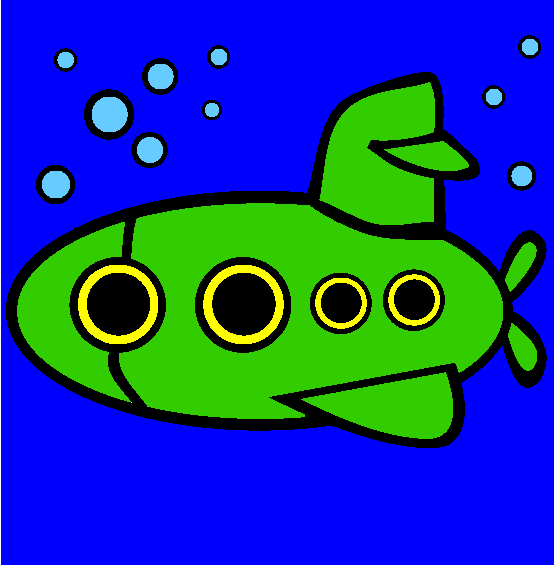 The Submarine Coloring Page