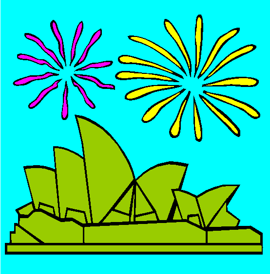 Sydney Opera House Coloring Page