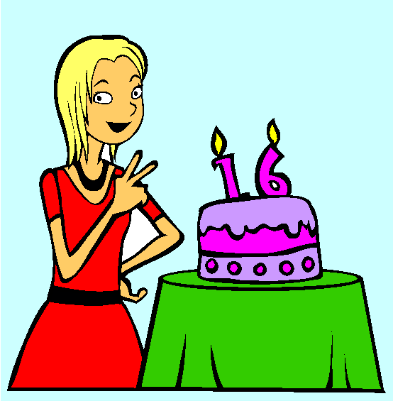 Sweet 16 Coloring Page