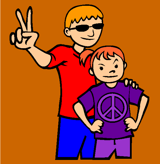 Peace Sign Coloring Page