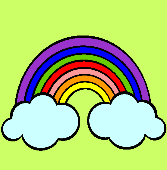 Rainbows Coloring Page