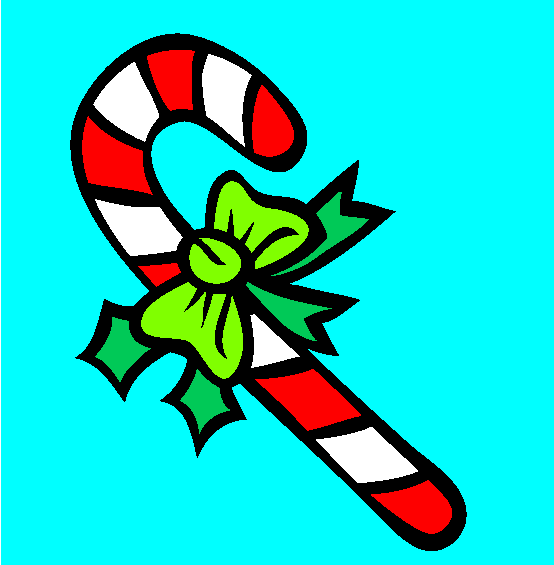 Candy Cane Coloring Page