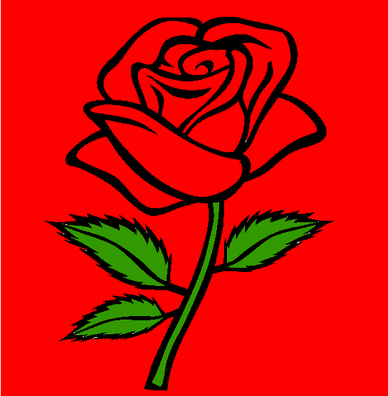 Rose Coloring Page