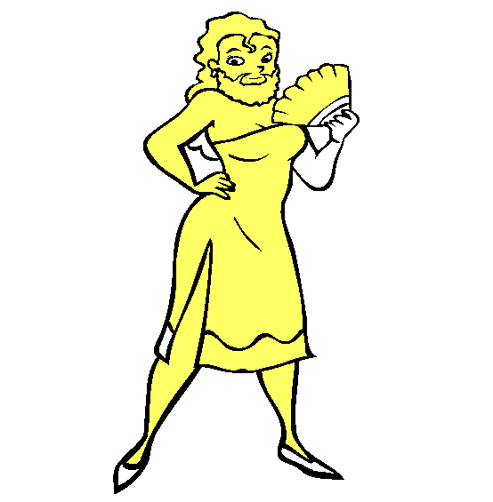 Bearded Lady Coloring Page