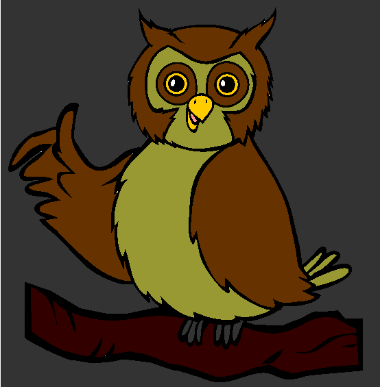 Perched Owl Coloring Page