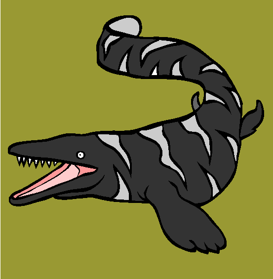 Mosasaur Coloring Page