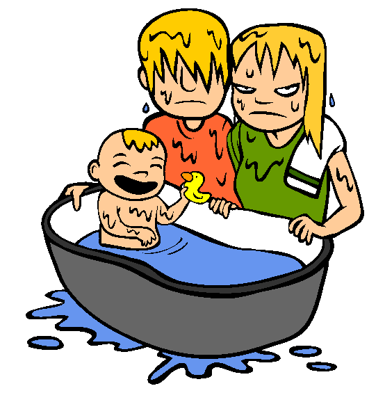 Bath Time Coloring Page
