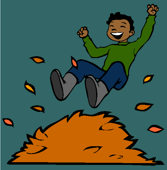 Pile of Leaves Fall Coloring Page