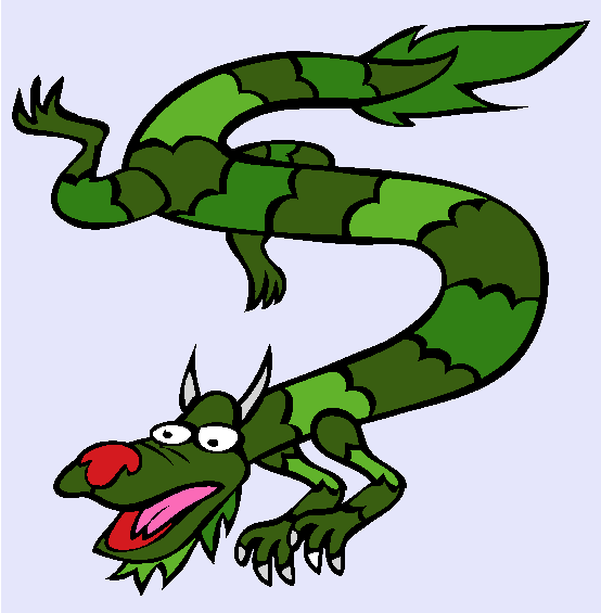 Year of the Dragon Coloring Page