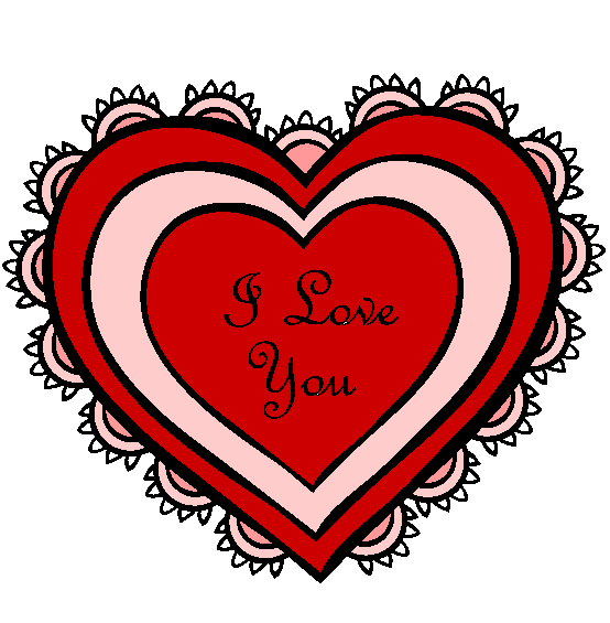 Valentines Day Lace Hearts Coloring Page