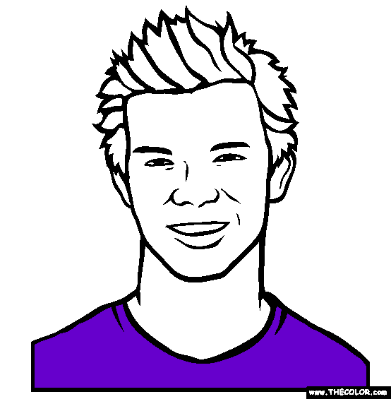 Taylor Lautner Online Coloring Page 