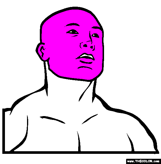 BJ Penn Online Coloring Page