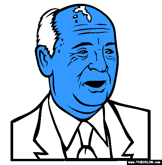 Mikhail Gorbachev Coloring Page