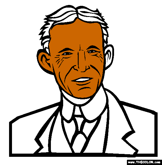 Henry Ford Coloring Page