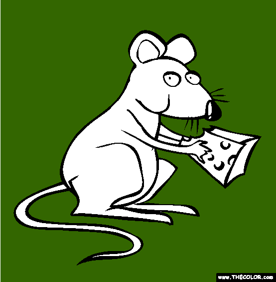 Year of the Rat Coloring Page