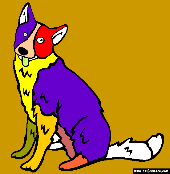 Karelian Bear Dog Coloring Page