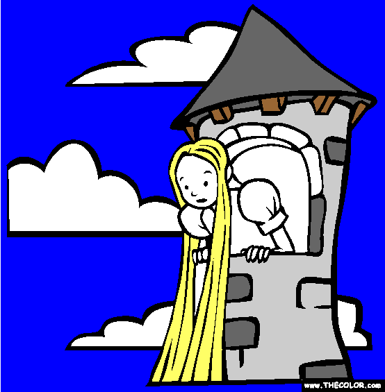 Rapunzel Coloring Page