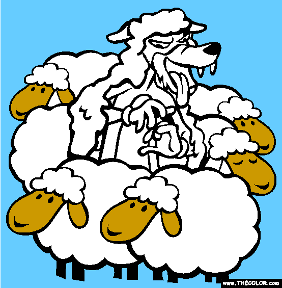 Wolf In Sheeps Clothing Coloring Page