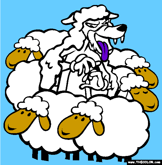 Wolf In Sheeps Clothing Coloring Page