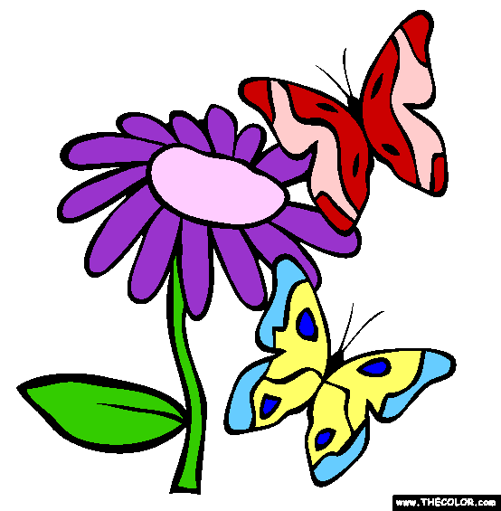 Butterflies Coloring Page