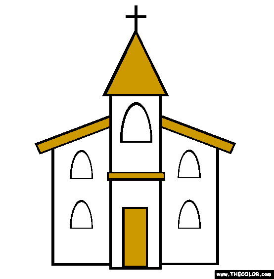 Church Coloring Page