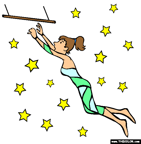 Trapeze Coloring Page