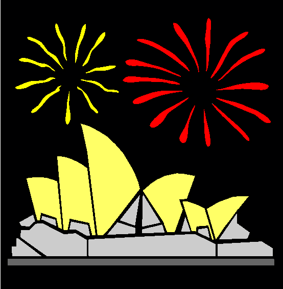 Sydney Opera House Coloring Page