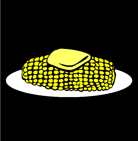 Thanksgiving Corn On The Cob Online Coloring Page
