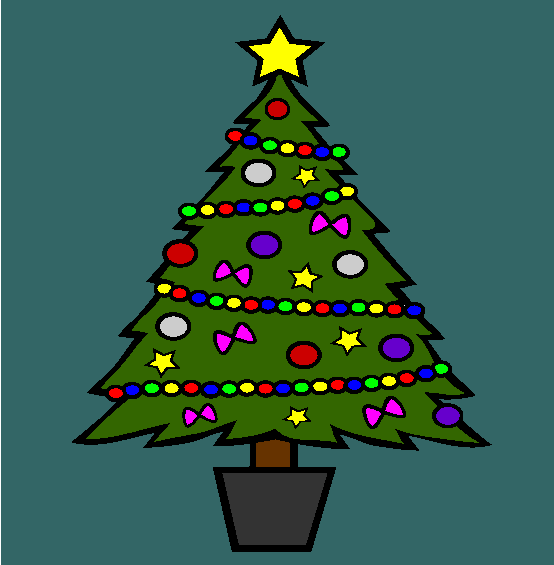 Christmas Tree Coloring Page