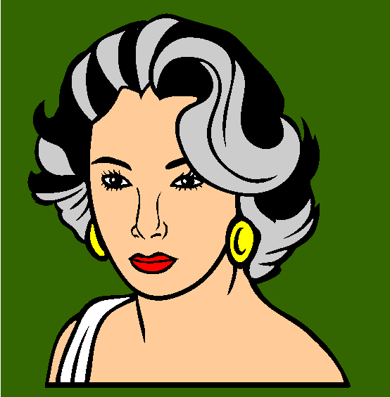 Elizabeth Taylor Coloring Page