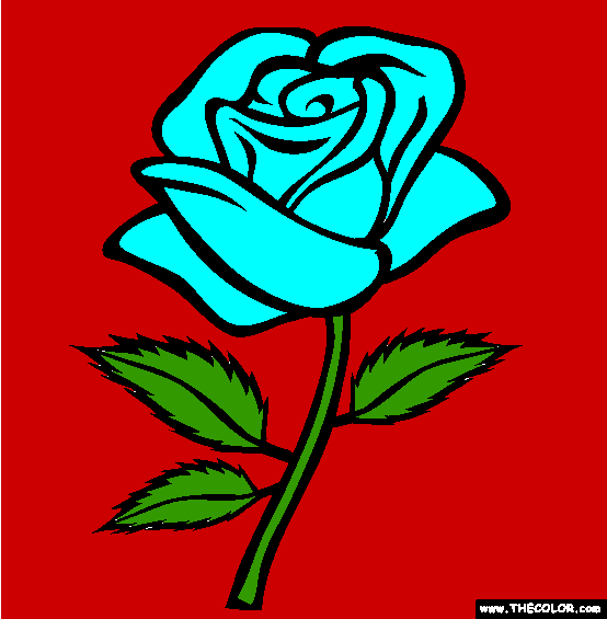 Rose Coloring Page