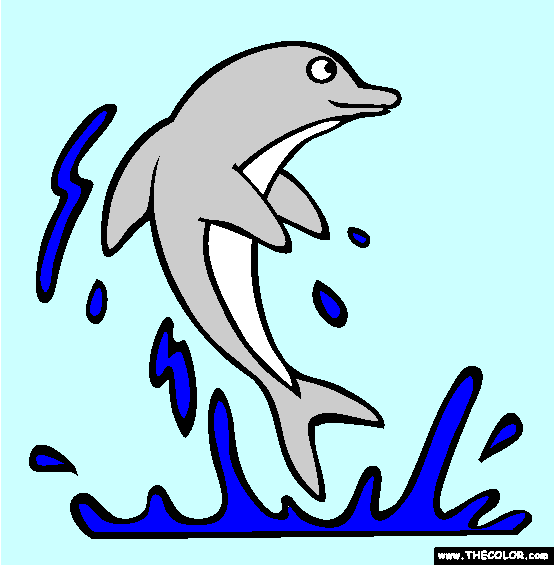 Dolphin Coloring Page