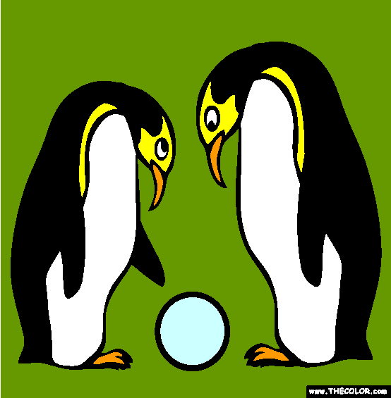 Emperor Penguin Coloring Page