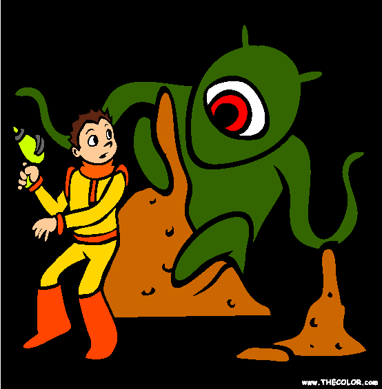 Scifi Coloring Page