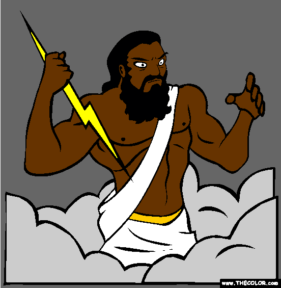 Zeus Coloring Page