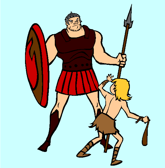 David And Goliath Coloring Page