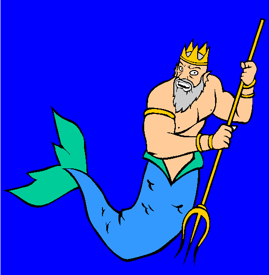 Poseidon Coloring Page