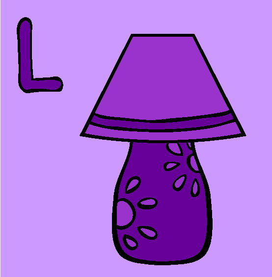 L Coloring Page