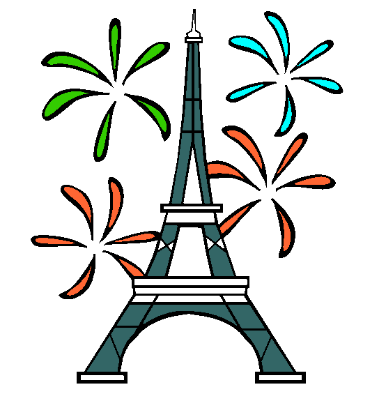 Eiffel Tower Coloring Page