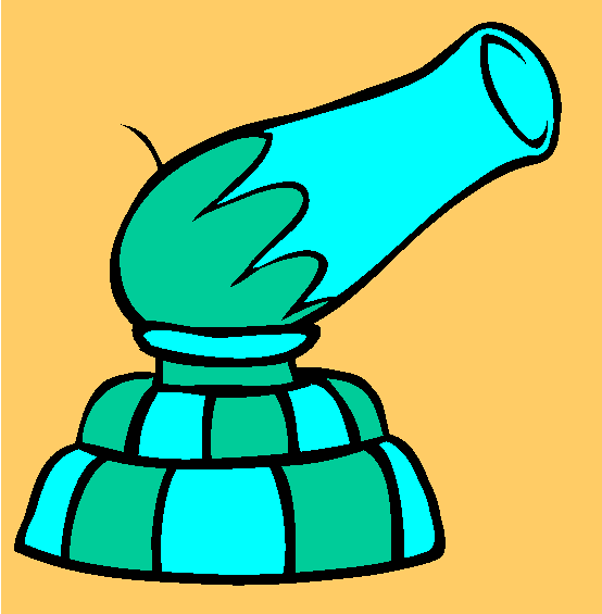 Circus Cannon Coloring Page