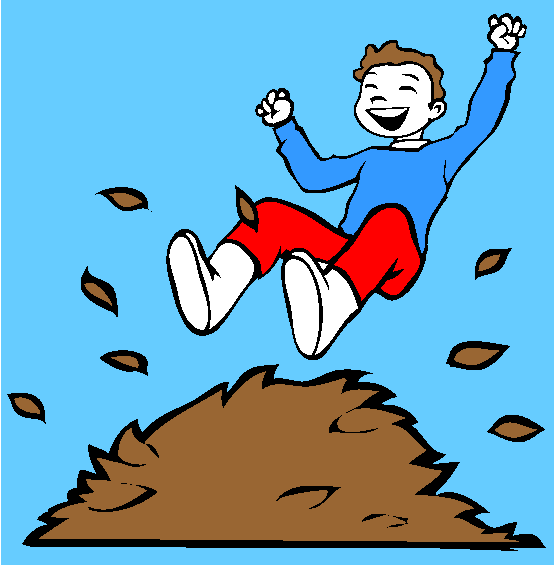 Pile of Leaves Fall Coloring Page