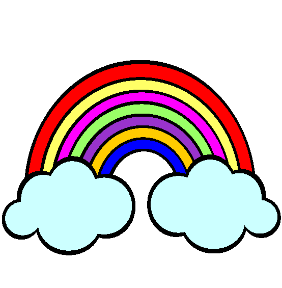 Rainbows Coloring Page