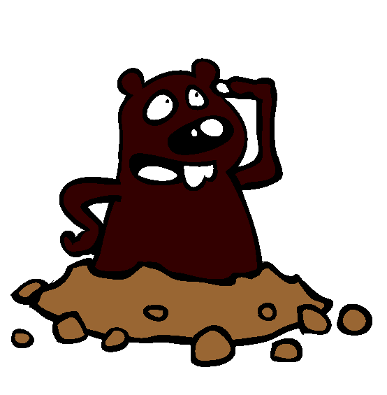 Groundhog Day Coloring Page
