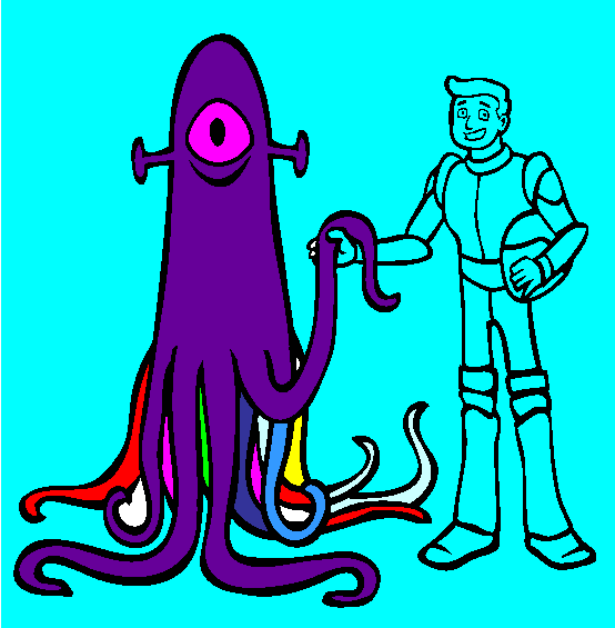Intergalactic Travel Coloring Page