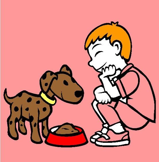 Feeding Time Coloring Page