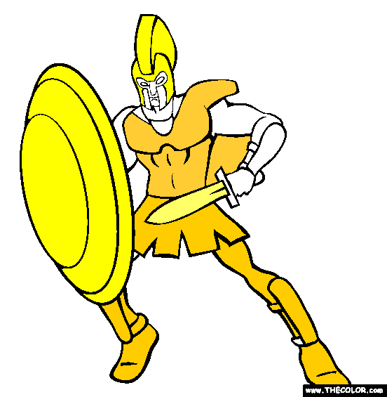 Ares Coloring Page